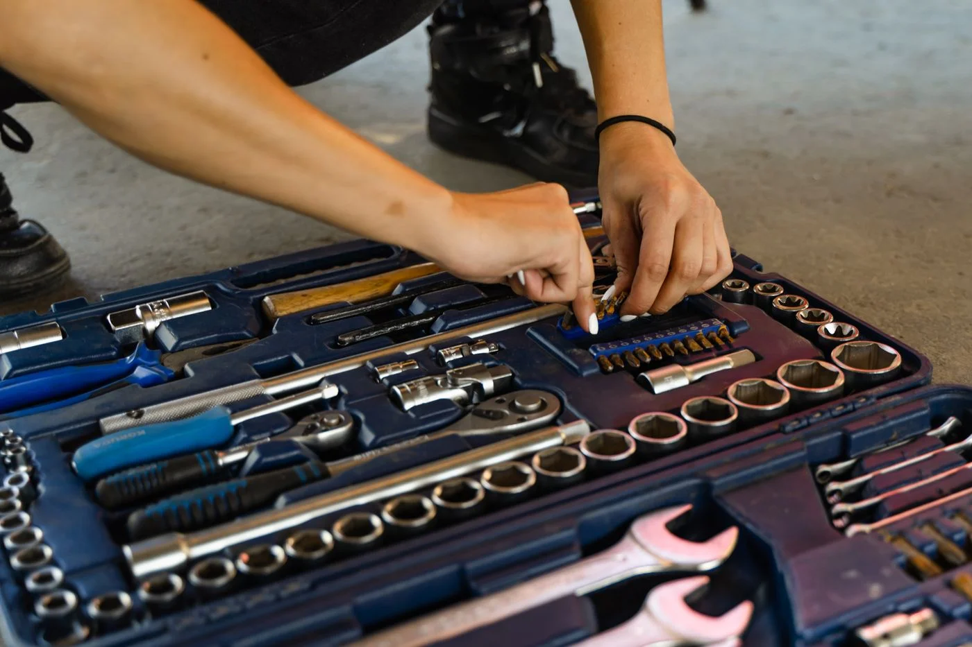 Tools in a toolbox, illustrative photograph