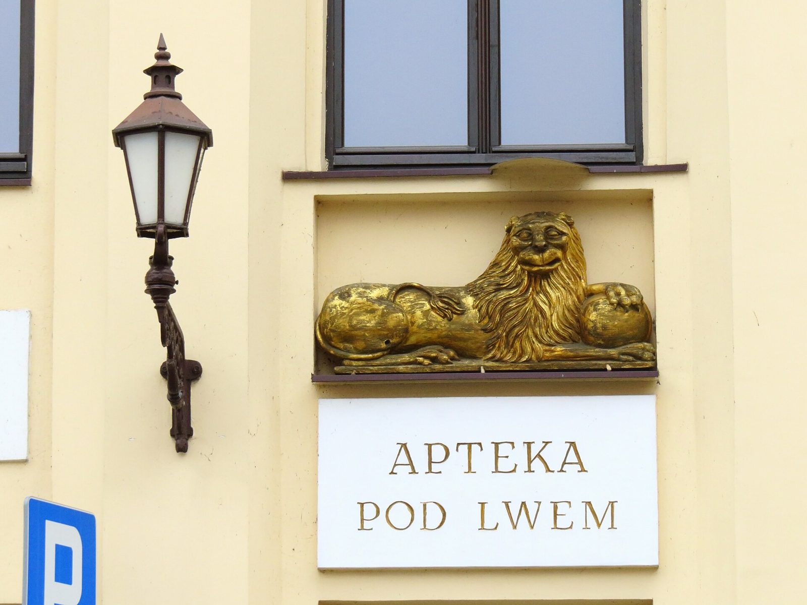 A pharmacy building in Toruń