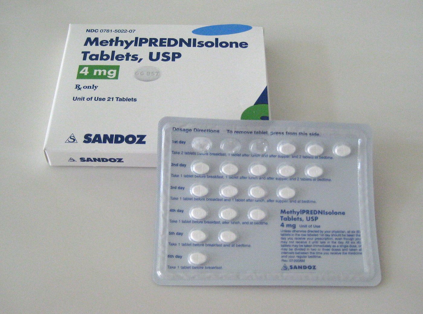 A pack of tablets