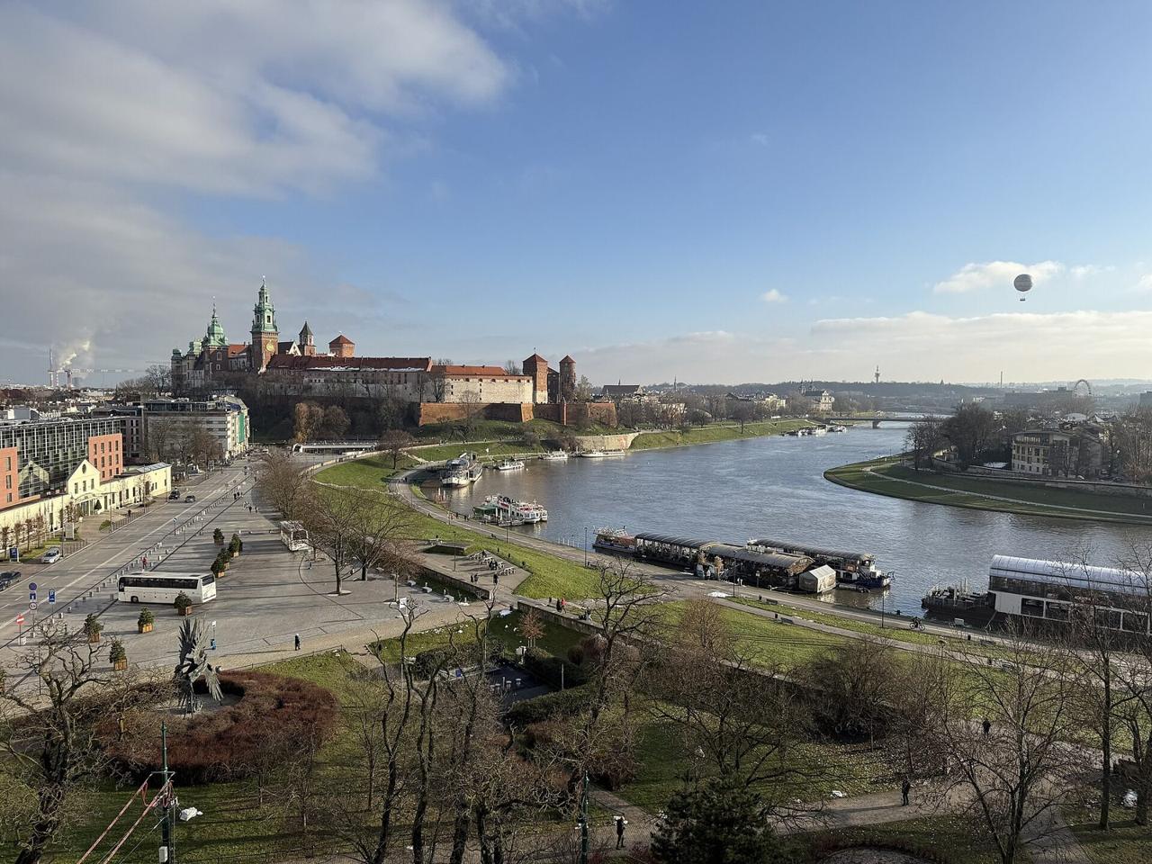 Wawel Hill and the Vistula in Kraków