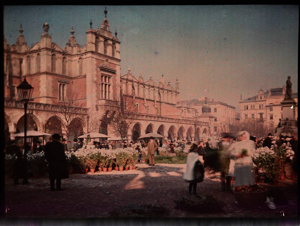 Kraków Main Square, historic painting