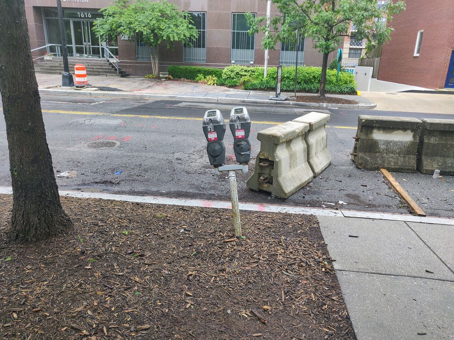 A street parking meter, the kind used for paid parking zones