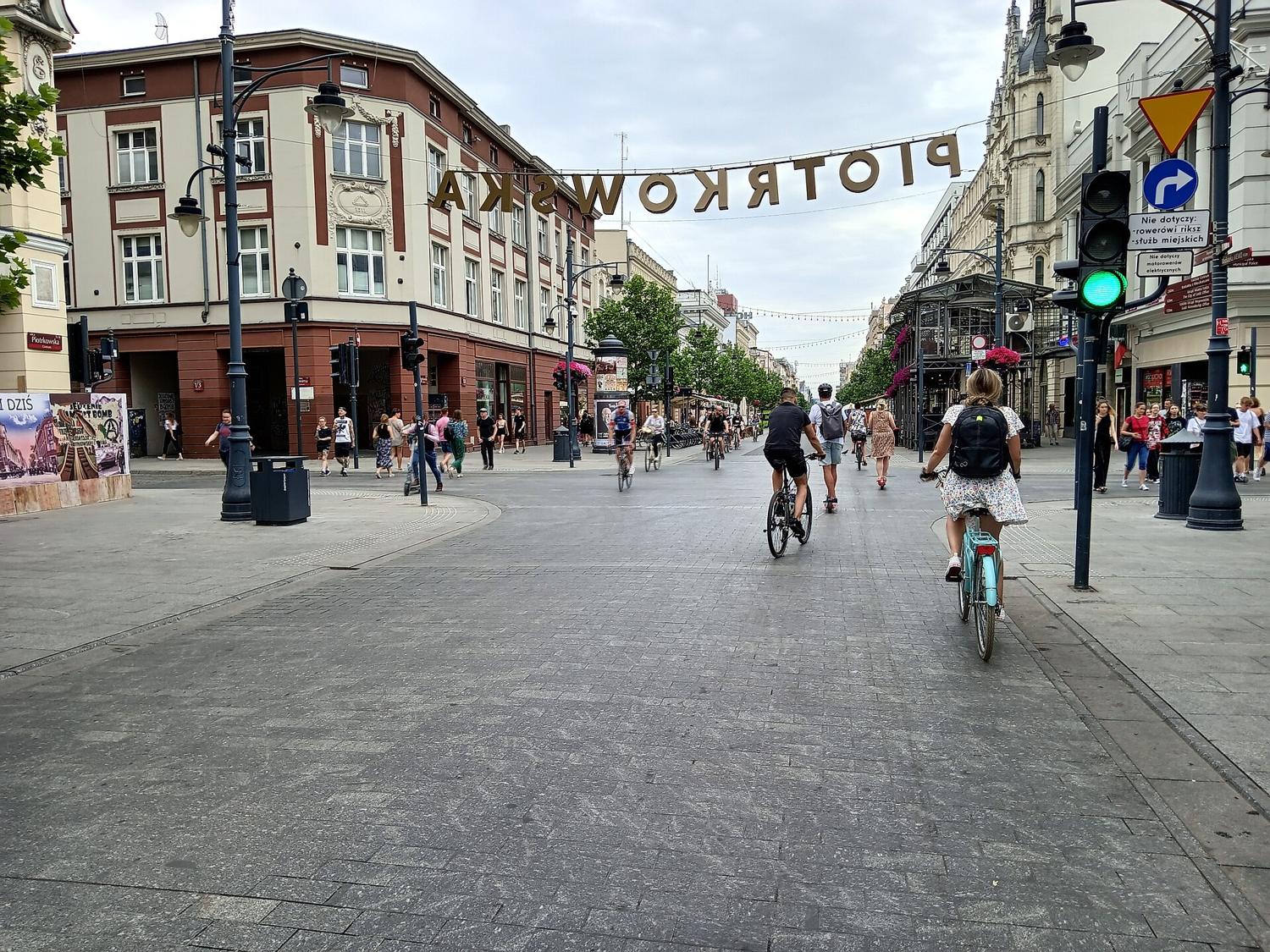 Piotrkowska Street in Łódź