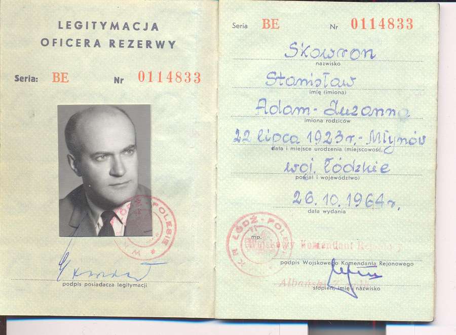 A historical Polish residence identification document