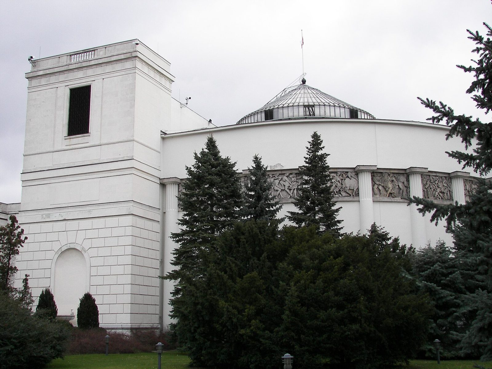 The Sejm, the lower house of the Polish parliament, in Warsaw