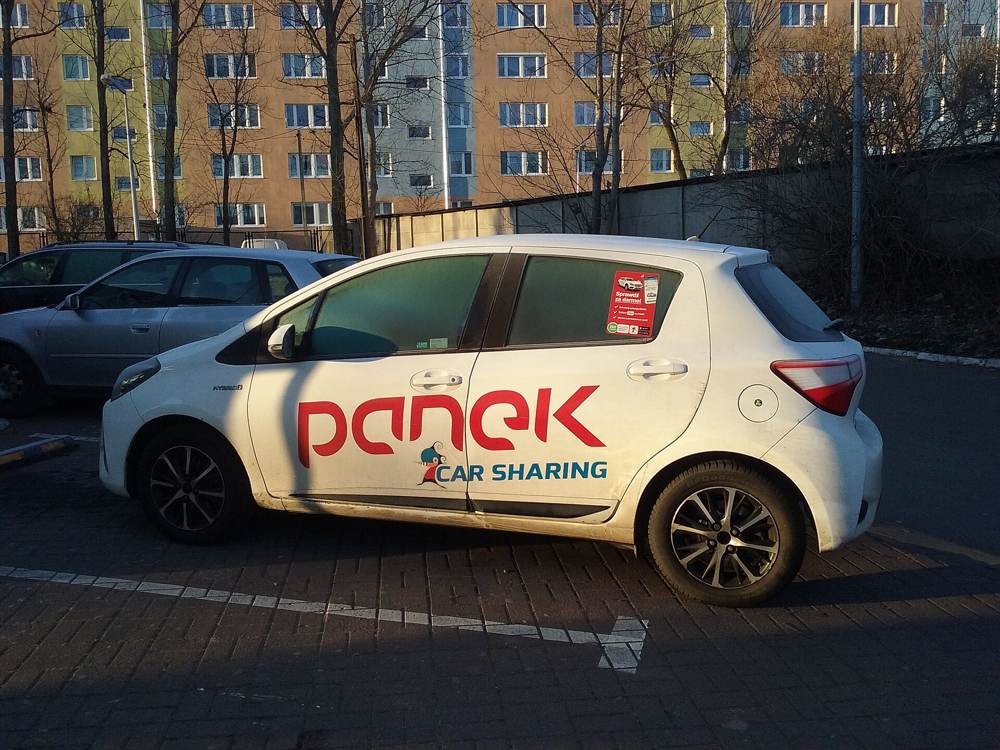 A car in Tomaszów Mazowiecki, Poland