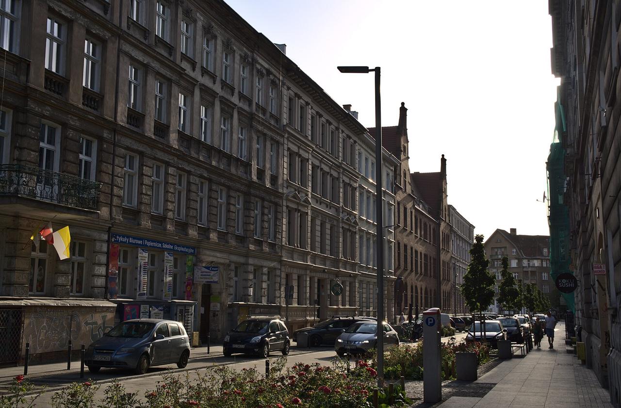 Apartment buildings on Taczaka street in Poznań
