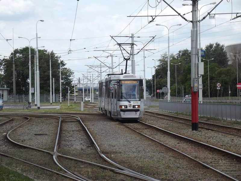 A tram in Wrocław